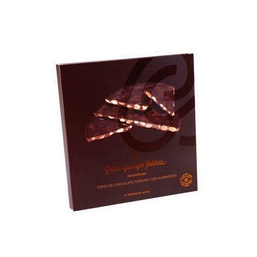 Pablo Garrigós Ibáñez Delicatessen Torta Dark Chocolate with Marcona Almonds ( Torta Chocolate Fondant con Almendras ) 7 oz ( 200 grams ) (Pack of 1)