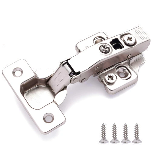 DecoBasics Full Overlay European Soft Close Cabinet Hinges for Kitchen Cabinets (30 Pcs) -105° Frameless Concealed Cabinet Door Hinge -3 Way Adjustability & Clip on Plate for Easy Installation