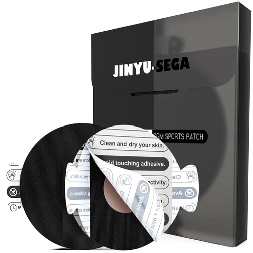 Jinyu-Sega Sensor Covers for Libre 3 Waterproof - 20pcs Adhesive Patches for Libre 3,with Easy-Peel Tab Pre-Cut Backing,CGM Sensor Tape for 10-14 Days