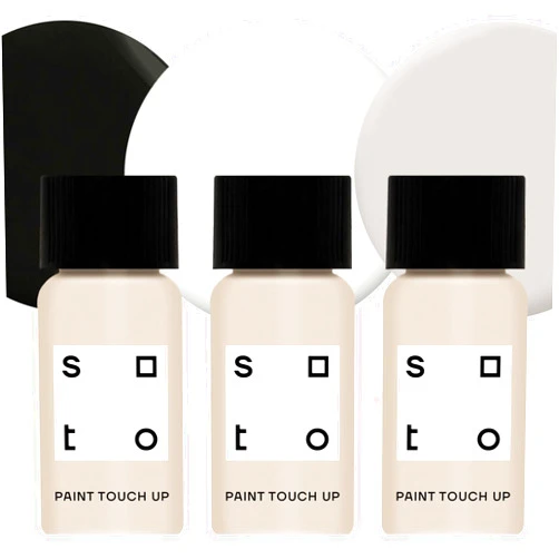 soto Paint Touch Up, Set of 3, 10mL Multi-Surface, Matte Finish (Greys & Black) - Grey + Black Scratch Repair for Furniture, Walls, Cabinets, Trim, Doors, Indoor/Outdoor