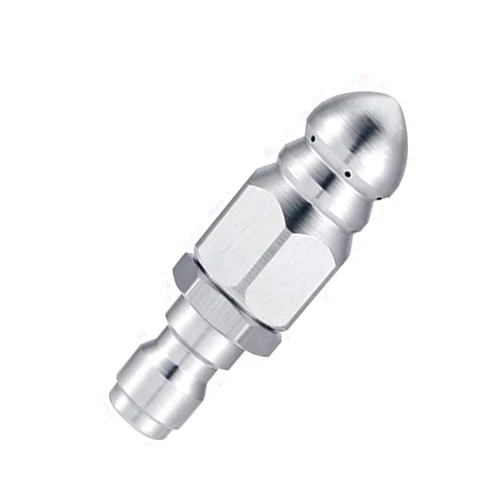 TalyRob Pressure Washer Sewer Jetter Nozzle,Stainless Steel Pressure Drain Jet Hose Nozzle,1/4'' Quickly Connector,5000 PSI
