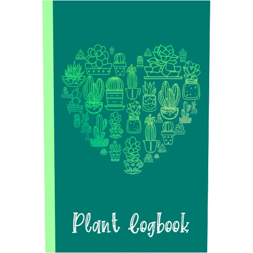 Gardenior Publish Succulent Cactus Succa lover heart men women gardener Plant Logbook: Garden Planner for Avid Gardeners, Flowers, Vegetable Growing, Plants Profiles, ... Nature Cover Edition 6 x 9 in 120 pages