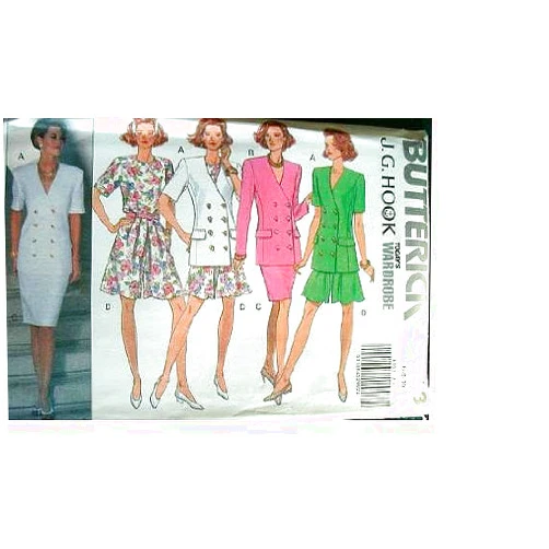 Butterick J.G. Hook Today's Wardrobe Pattern 6063 Misses Misses Petite Jacket, Top, Skirt and Shorts Size 6-10