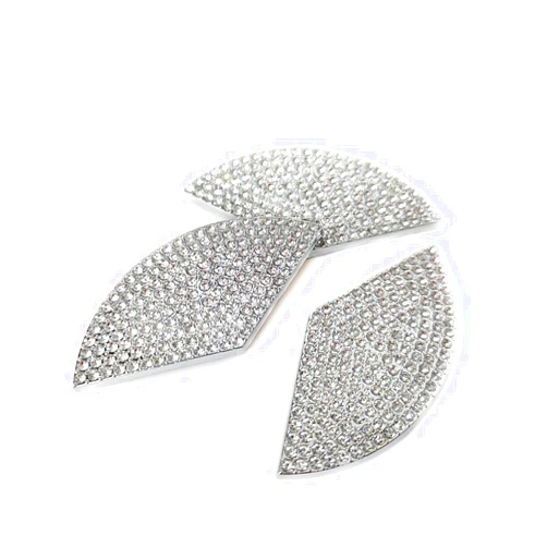 HAILWH Bling Rhinestone Accessories Car Rear Logo Decal Cover Fit for Mercedes Benz C E Class CLA Tail Sign Decorative Stickers (for C Class E Class CLA 2013-2021)