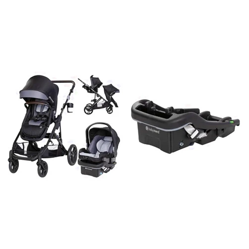 Baby Trend Morph Single to Double Travel System with EZ-Lift 35 Plus Infant Car Seat and Extra Base