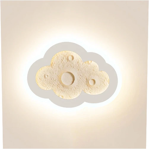FSDJIMBB Mid Century Nursery LED Moon Wall Sconce, 3-Color Dimmable Kids Wall Light Bedroom Night Light, Nordic Modern Mounted Wall Lamp Cartoon Planet Children Light for Boys Girls(B)