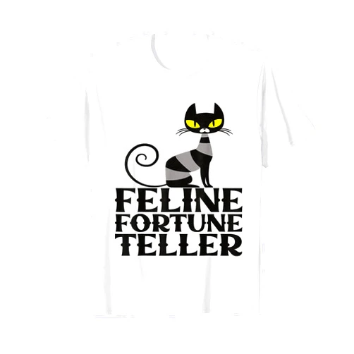 Funny Halloween Costume Matching Feline Fortune Teller Halloween Design Funny T-Shirt