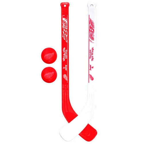 Franklin Sports NHL Mini Hockey Stick Set - NHL Team Knee Hockey Stick and Ball Set - Two Player Stick Set - Great Toy for Kids