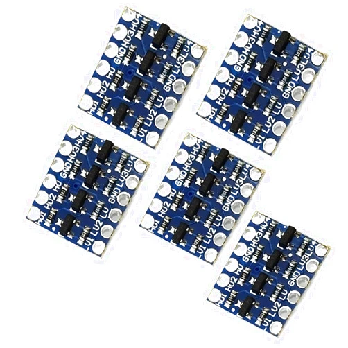 KIRO&SEEU 5pcs IIC I2C Logic Level Converter Bi-Directional Module 5V to 3.3V 4 Channels Shifter Compatible with Arduino