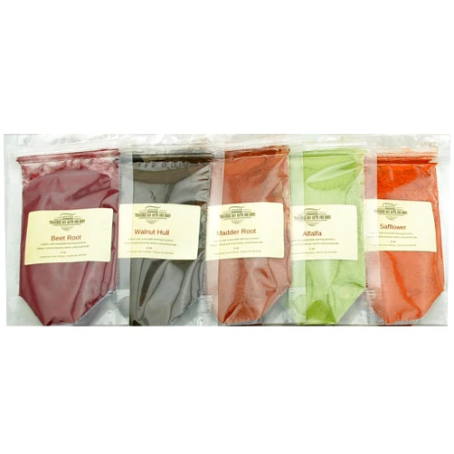 Traverse Bay Bath And Body Natural soap colorants Sampler - 5oz - for Soap Making and Cosmetics. Beet Root, Black Walnut Hull,Madder Root, Alfalfa, Safflower. Soap Making Supplies.