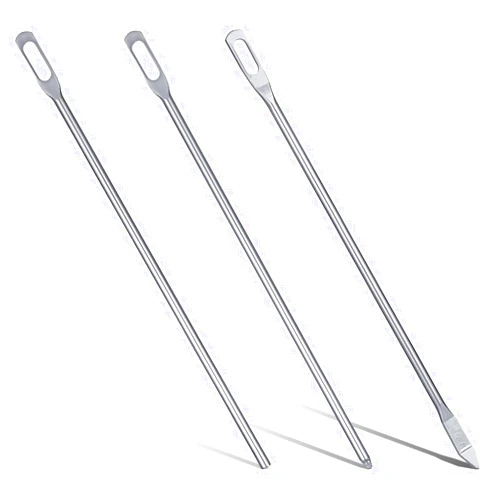 Lasuroa 3pcs Drawstring Threaders, Quick & Easy Draw String Threader Puller Tool Simple Needle Threader Drawstring Replacement Tool for Hoodies, Jackets, Sweatpants, Swim Trunks, Shorts (3 Styles)