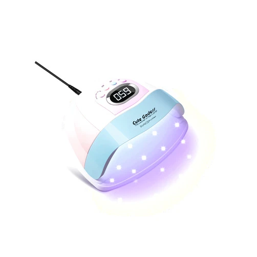 Cute godess 220W UV LED Nail Lamp Light Dryer for Nails Gel Polish with 45 Beads 4 Timer Setting & LCD Touch Display Screen, Auto Sensor, Professional