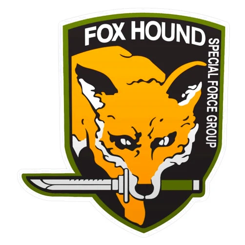 EMC Graphics Fox Hound Special Force Group Vinyl Waterproof Sticker Decal Car Laptop Wall Window Bumper Sticker 5