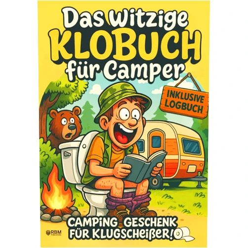 Hans Wurst,RBM Publishing Das witzige Klobuch für Camper: Kuriose Fakten, unnützes Wissen & Camping-Witze, die selbst eingefleischte Camper zum Lachen bringen I inkl. Logbuch ... Geschenke für Klugscheißer (German Edition)