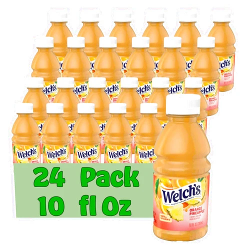 Welch's Orange Pineapple Juice Drink 10 fl oz Plastic Bottle 24 Pack