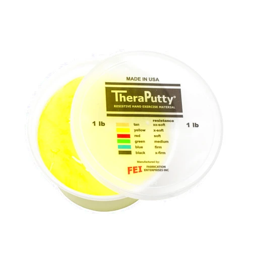 CanDo TheraPutty Scented Hand Exercise Putty For Rehabilitation, Exercises, Hand Therapy, Occupational Therapy, Banana Yellow X-Soft 1lb