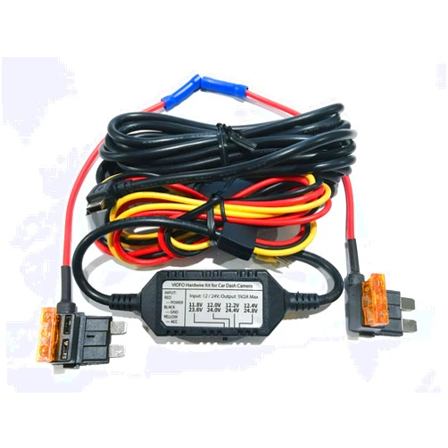 Viofo/Capture Your Action (CYA) Viofo 3-Wire HK3 Hardwire Kit for The A119V3 and A129 Dash Cameras with ATO/Standard Fuse Taps