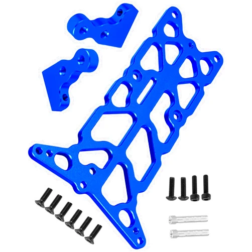 HopsupRC RC Aluminium Alloy Upper Chassis Upgrades Part for 1/10 Rustler/Bandit (VXL) 2WD.#3729.Navy Blue