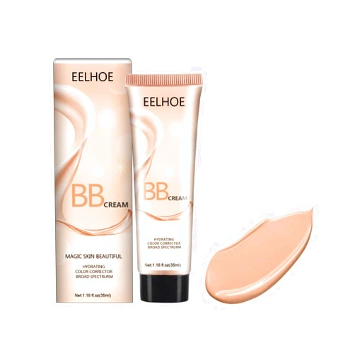 SHANGHA Concealer Brightening Cream BB Tinted Moisturizer Cream, Liquid Foundation Moisturizing Makeup Light And Lasting BB Cream for All Skin Types, 35ml (A)