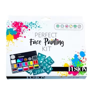 Fusion Body Art | Perfect Face Painting Kit for Professionals, Kids and Parents - Skin Safe Hypoallergenic Vegan Face Paints