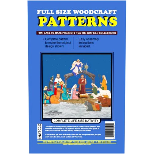 The Winfield Collection Complete Life-Size Nativity Woodworking Project Plan