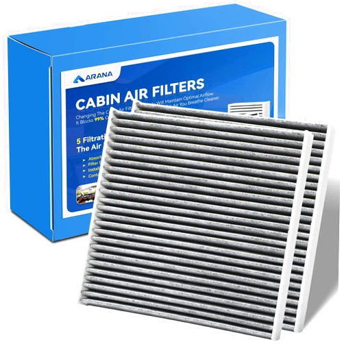 ARANA 2 Pack CF10134 Cabin Air Filter, CP134 Cabin Filter with Activated Carbon for Acura CSX ILX MDX RDX RL RLX TL TLX TSX ZDX, Honda Accord Civic Crosstour CR-V Odyssey Passport Pilot Ridgeline