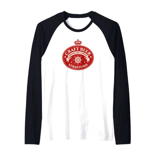 Brewed Dude Clothing - Connecticut Craft Beer Drinkers Union Stratford - Brew Lover Raglan Baseball Tee