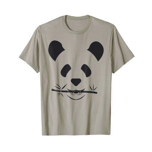 Funny Halloween Family Apparel For Holidays Party Panda Face Cute Funny Bamboo Eating Halloween Costume T-Shirt