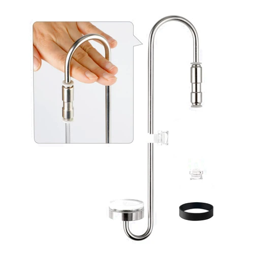 Clscea Aquarium Stainless Steel CO2 Diffuser Atomizer Widen Hook 40cm