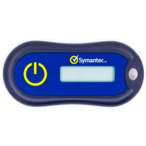 Symantec VIP Hardware Authenticator – OTP One Time Password Display Token - Two Factor Authentication - Time Based TOTP - Key Chain Size