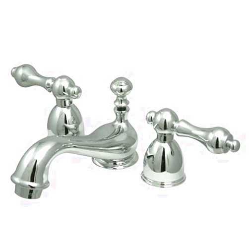 212 Main Two Handle 4 in. to 8 in. Mini Widespread Lavatory Faucet with Brass Pop-up - Polished Chrome