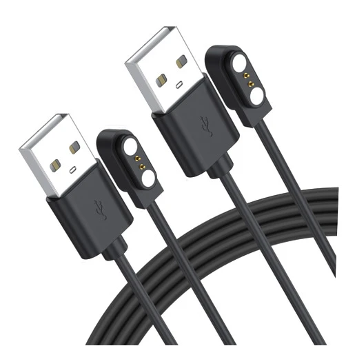 Vancle 2 Pack VeryFit Smartwatch Charger Cable, Magnetic USB Charging Cable for Veryfit Smart Watch ID205L, ID205U, IDW28, ID207, IDW13, IDW15, IDW19, ID208 Plus, ID208BT, ID206 and More