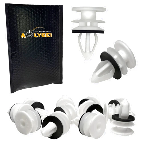 AOLYGEI C60 30pcs GM Door Panel Clips W/Sealer Hummer H2 11519031 Car Retainer Clips Fender Liner Fastener Rivet Push Clips Retainer Replacement for Cadillac/Chevrolet/GMC/Pontiac/Saab/Hummer/Saturn