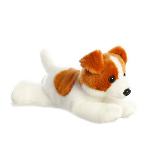 Aurora® Adorable Mini Flopsie™ Jackie Russell™ Stuffed Animal - Playful Ease - Timeless Companions - Brown 8 Inches