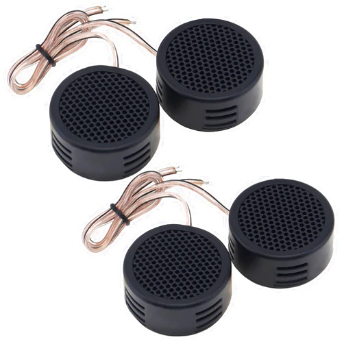 DriSentri Car Tweeters, 4pcs 500W High Efficiency Mini Dome Tweeter Speakers for Car Audio System