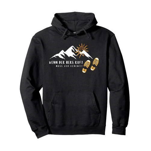 Himmlisch schöne Berg-Geschenke für Herren & Damen Gifts for Hikers and Mountaineers - When the Mountain Calls Pullover Hoodie