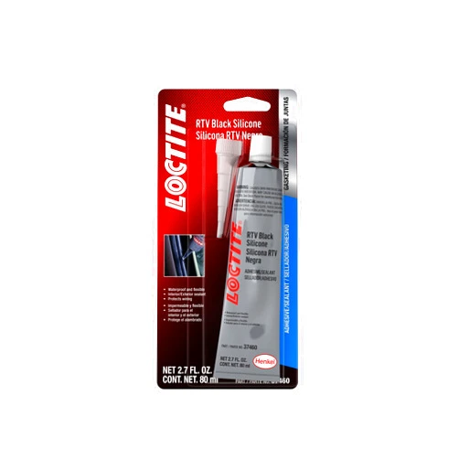 LOCTITE Automotive RTV Black Silicone Adhesive – High-Temp, Indoor & Outdoor Sealant, Waterproof, Flexible, Protects Wiring - 80 ml, 1 Pack