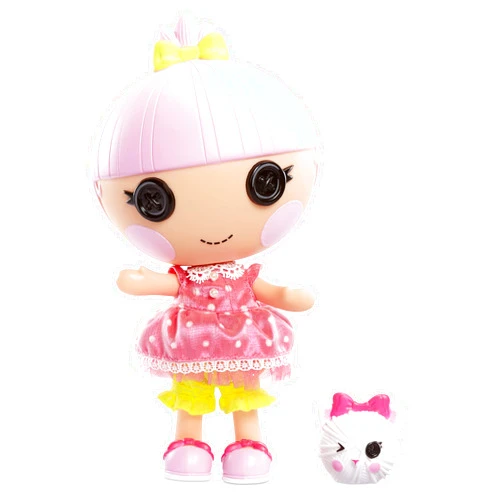 Lalaloopsy Littles Doll- Trinket Sparkles and Pet Yarn Ball Kitten, 7