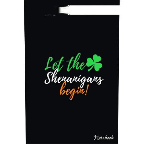 By BALDHER CARDY DALGE (Author) Let The Shenanigans Begin - Funny Irish St Patricks Day Notebook: College Rule Irish Gnome Saint Patrick's Day Good Luck Shamrock Notebook Journal