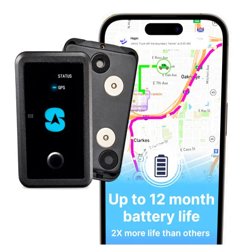 Spy Tec Atlas XL GPS Tracker w/Magnetic Mount | 12-Month Battery for Long-Term Tracking | Hidden Weatherproof GPS Tracker for Vehicles, Cars, Trailers, RV, Boats, Asset Tracking | Subscription Needed
