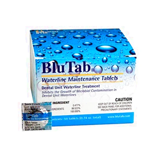 Superdent BluTab Blu Tab Dental Waterline Maintenance Treatment 50 Tablets 750 ml Bottle