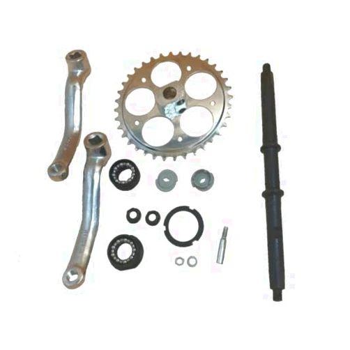 CDHPOWER 36T Wide Crank Assembly 3PCS Wide Pedal Crank Kit -2 Stroke & 4 Stroke Motorized Bicycle Crank