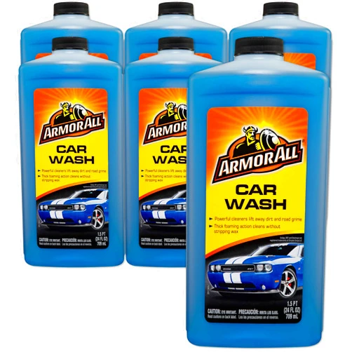 Armor All Car Wash Soap by Armor All, Foaming Car Wash Supplies, 24 Fl Oz Each, 6 Pack