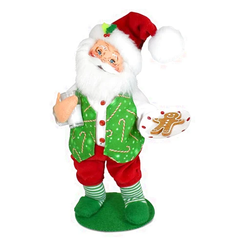 Annalee Cookies and Milk Santa, 9 in
