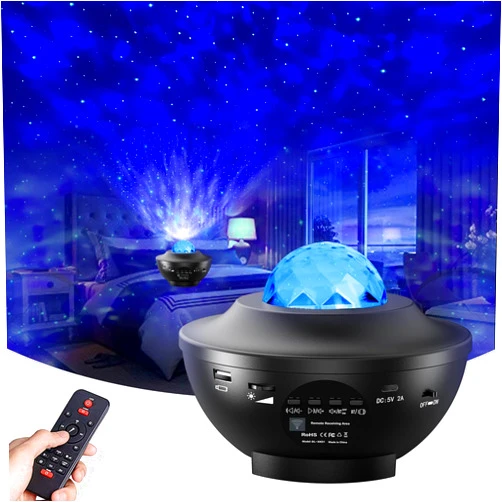 Itayak Galaxy Star Projector,Nebula LED Night Light for Room Decor, Ocean Wave Starry Sky Light Projector for Bedroom Home Theater, Remote & Bluetooth Speaker, Christmas for Kids Boy Girl Adults