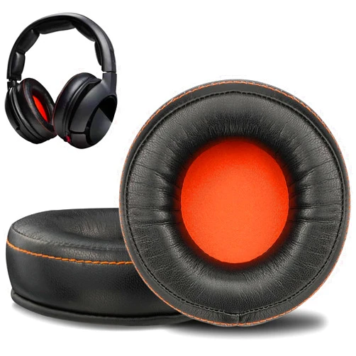 SOULWIT Ear Pads Cushions Replacement, Earpads for SteelSeries Siberia 800 (X800, P800), Siberia 840, SteelSeries H, 9H Gaming Headset, with Softer Protein Leather - Black