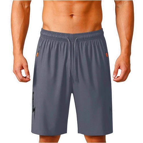FOCLMP Mens Plus Size Gym Shorts Quick Dry Lightweight Elastic Waist Running Workout Half Pants Casual Basketball Activewear