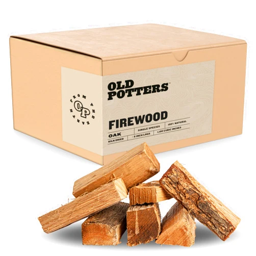 Old Potters Kiln Dried Firewood - Oak, 1100 Cu. in, 16-18 Logs ~ 8