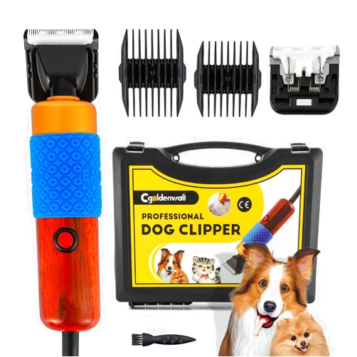CGOLDENWALL Dog Hair Clipper for Grooming 200W Pet Clipper Kit with Spare Blade, Low Noise&Vibration, Animal Grooming Trimmer for Cat Sheep Dog 110-240V
