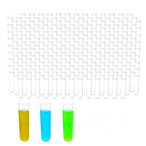 Njvial 300Pcs 5ml Round Bottom Centrifuge Tubes with Lids, Plastic Clear Lab Test Sample Vials with Snap Caps and Graduated Measuring Scale